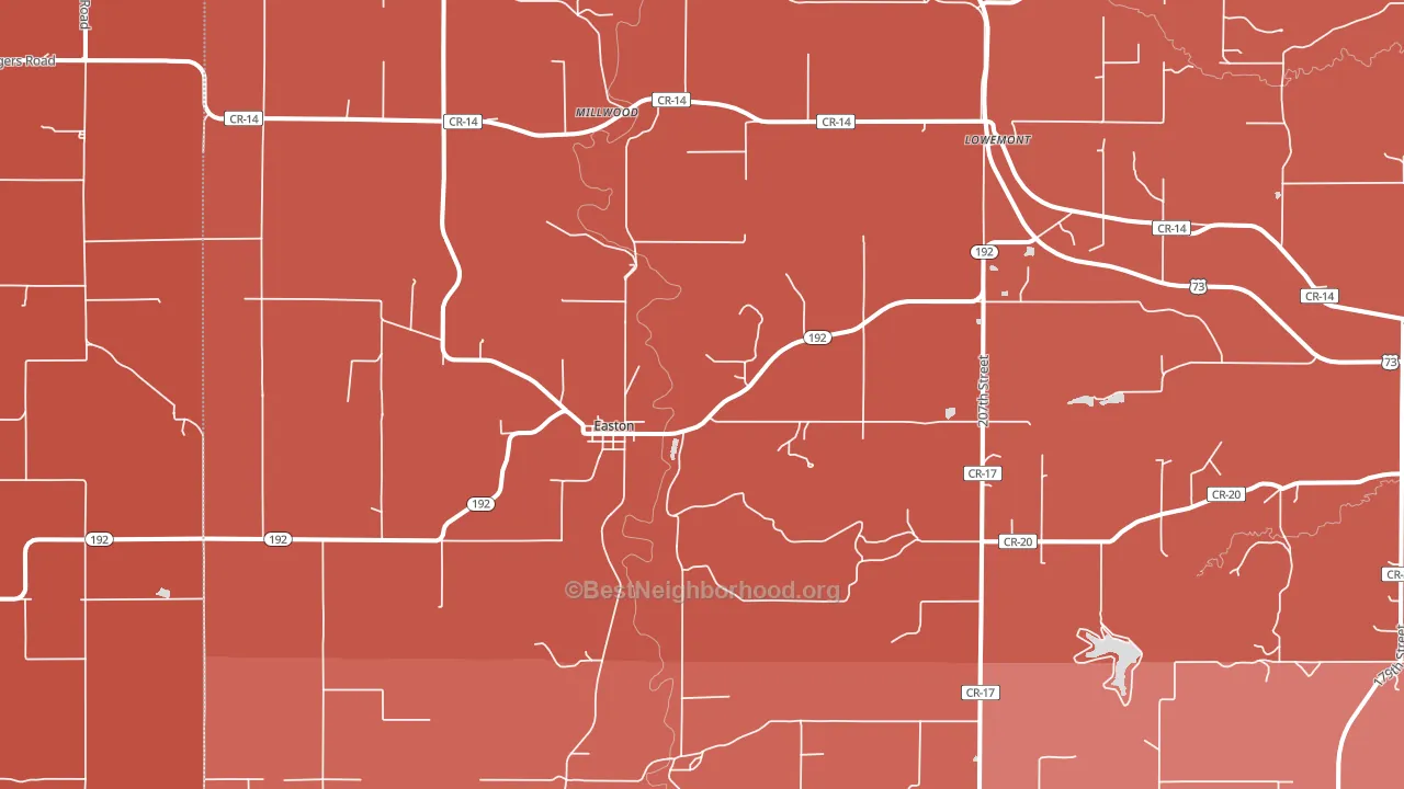 66020, KS block-group political-lean map