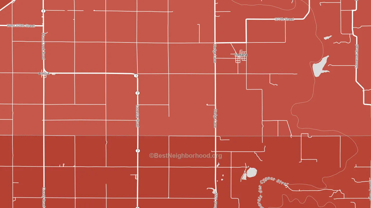 66026, KS block-group political-lean map