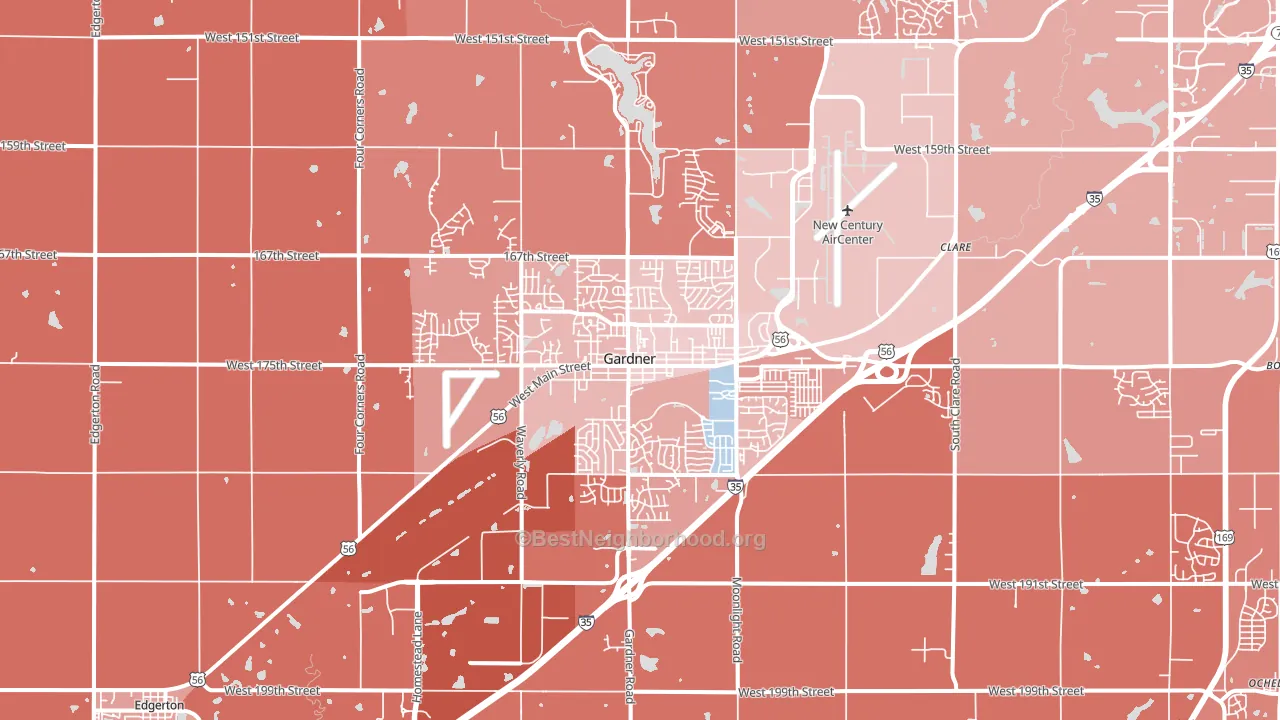 66030, KS block-group political-lean map