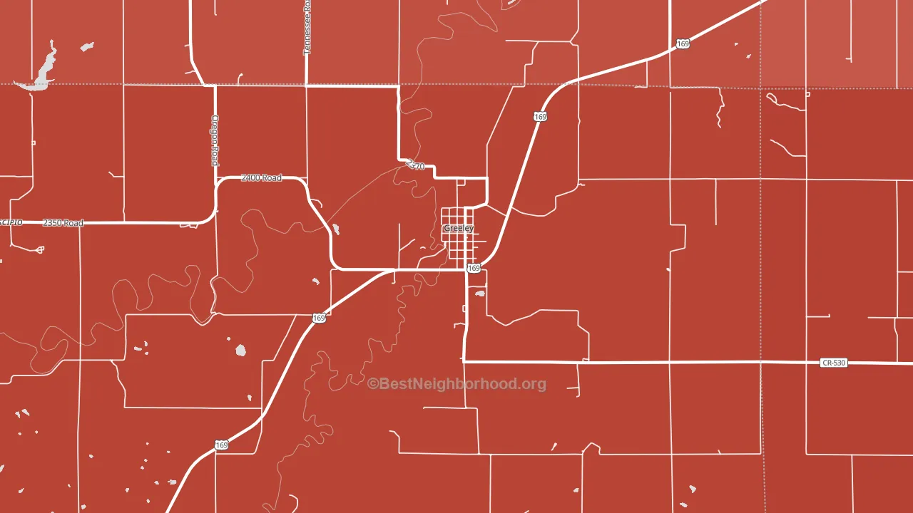 66033, KS block-group political-lean map