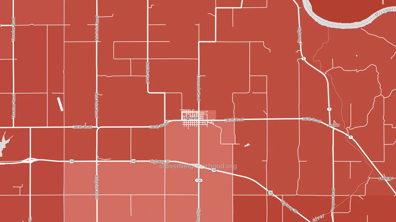 66035, KS block-group political-lean map