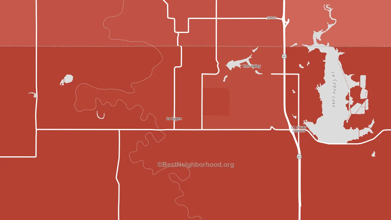 66040, KS block-group political-lean map