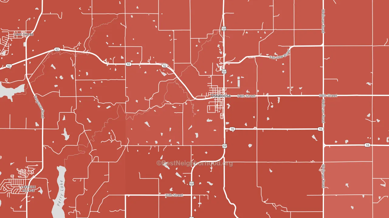 66066, KS block-group political-lean map