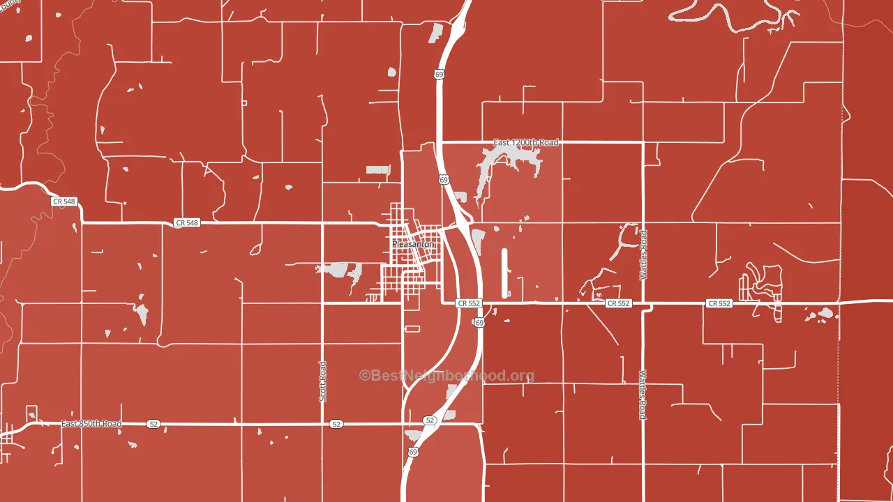 66075, KS block-group political-lean map