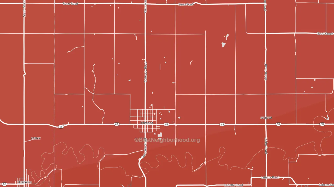 66076, KS block-group political-lean map