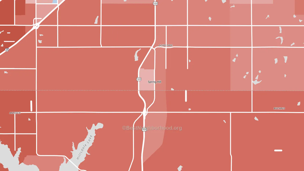 66083, KS block-group political-lean map