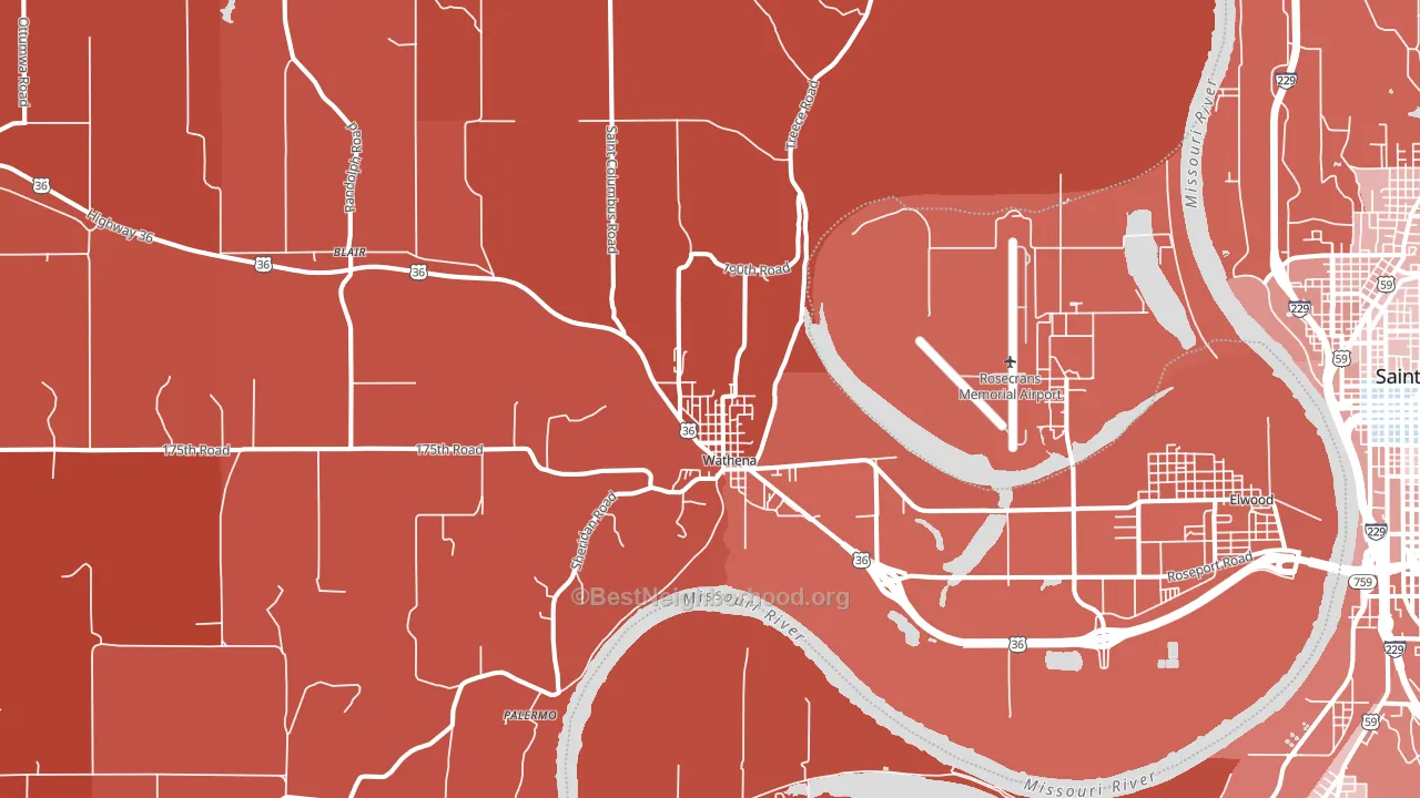 66090, KS block-group political-lean map