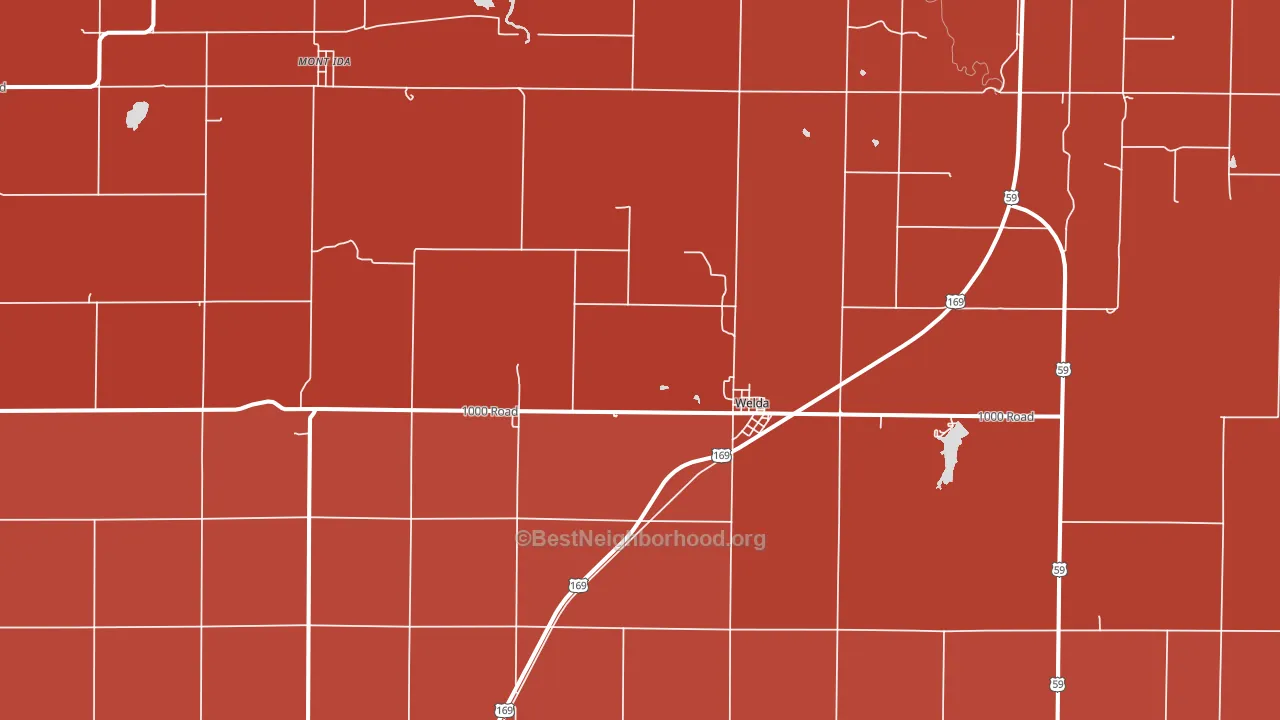 66091, KS block-group political-lean map