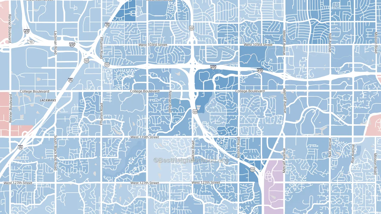 66210, KS block-group political-lean map