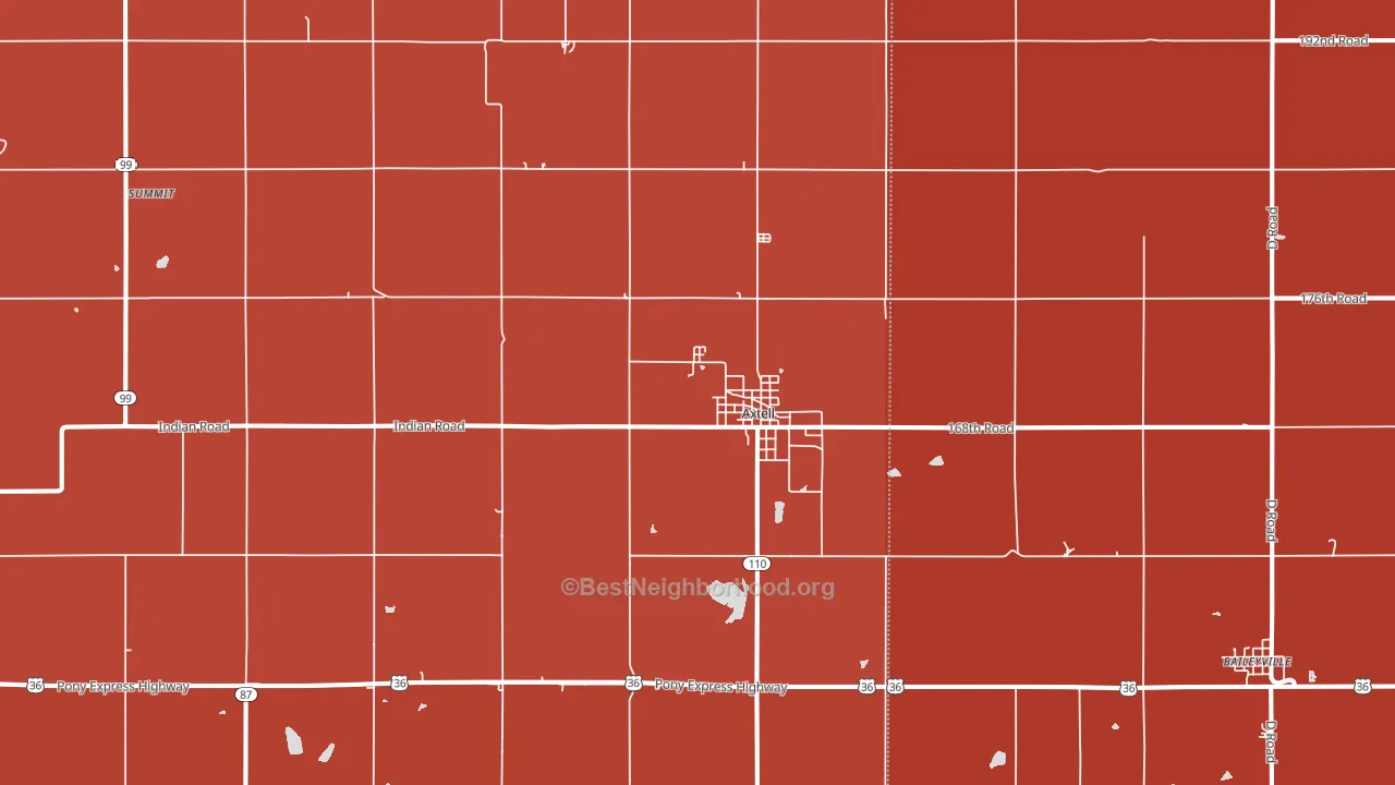 66403, KS block-group political-lean map