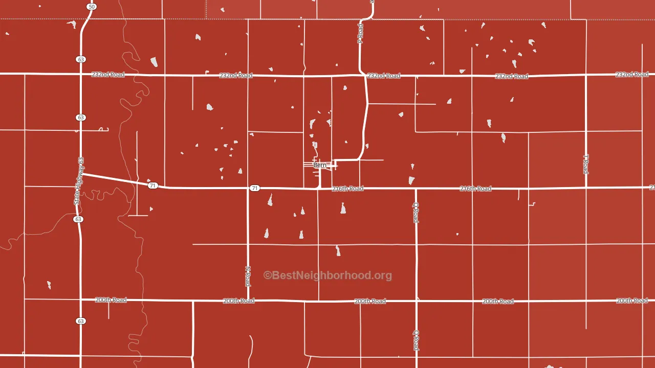 66408, KS block-group political-lean map