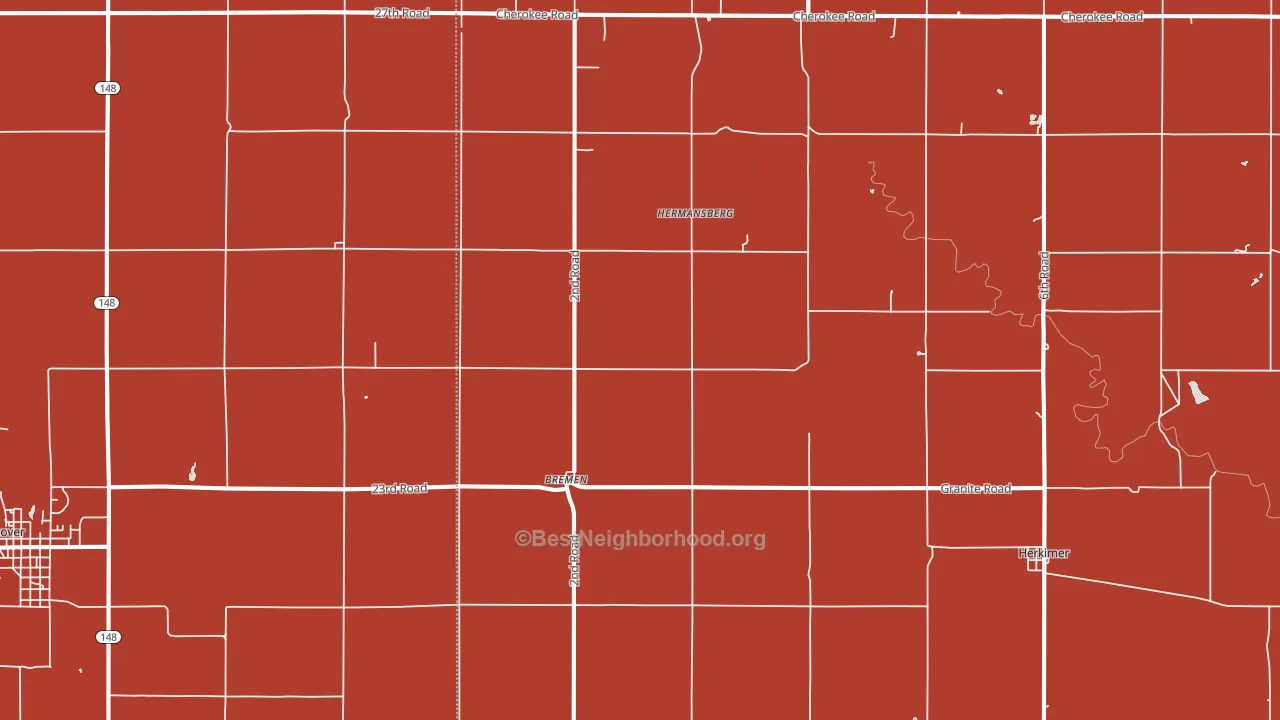 66412, KS block-group political-lean map