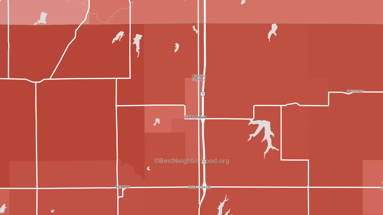 66414, KS block-group political-lean map