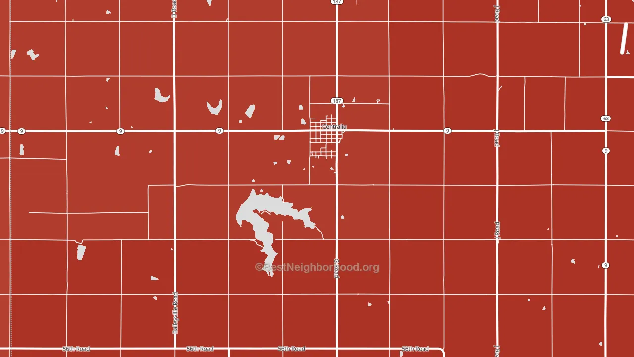 66415, KS block-group political-lean map