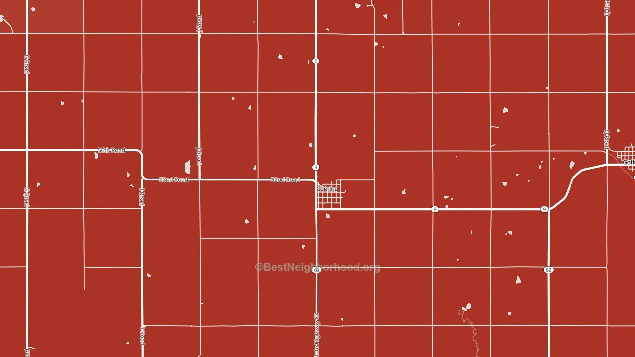 66417, KS block-group political-lean map