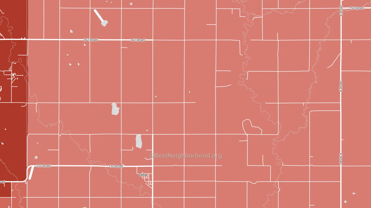 66418, KS block-group political-lean map