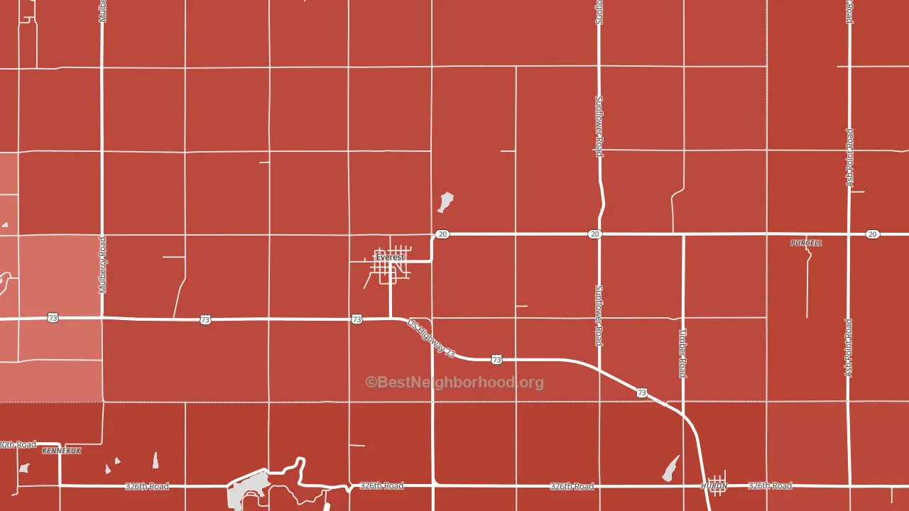 66424, KS block-group political-lean map