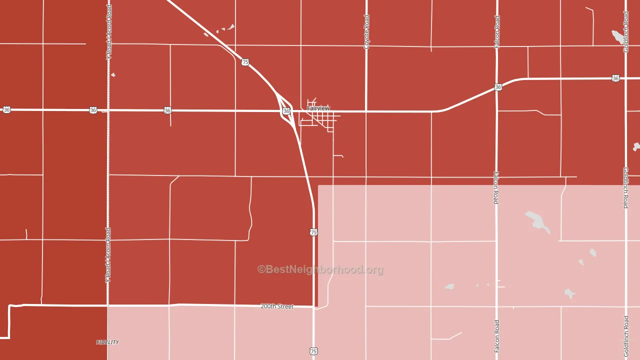 66425, KS block-group political-lean map