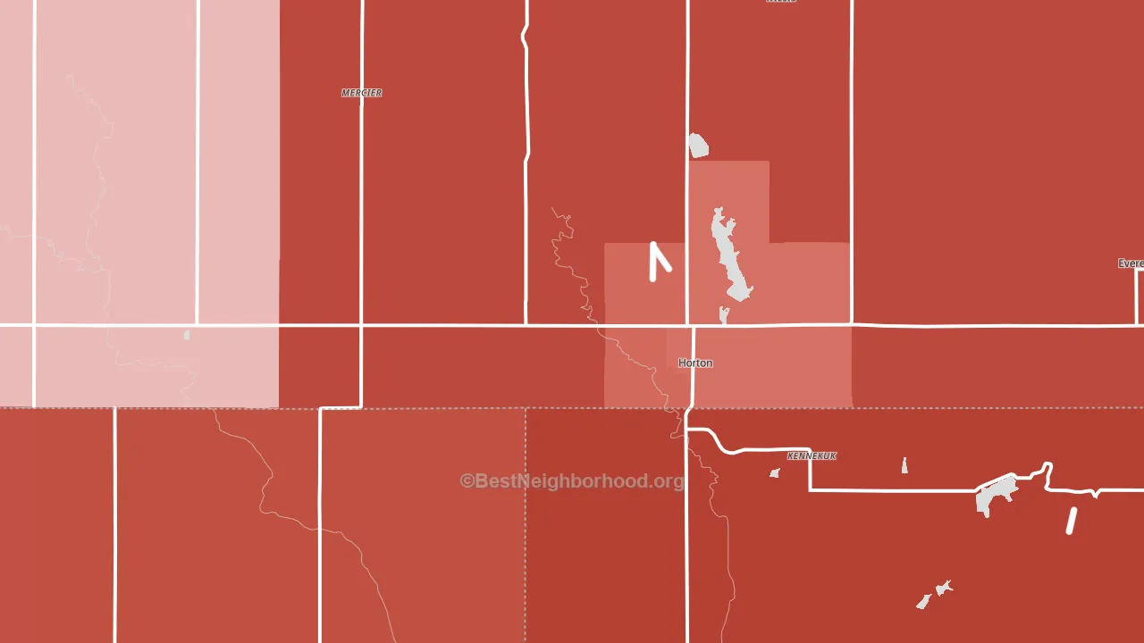66439, KS block-group political-lean map