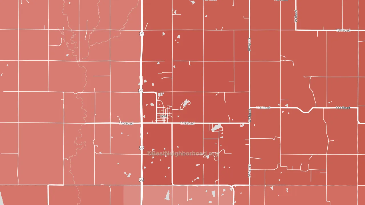 66440, KS block-group political-lean map