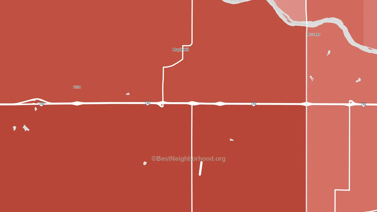 66507, KS block-group political-lean map