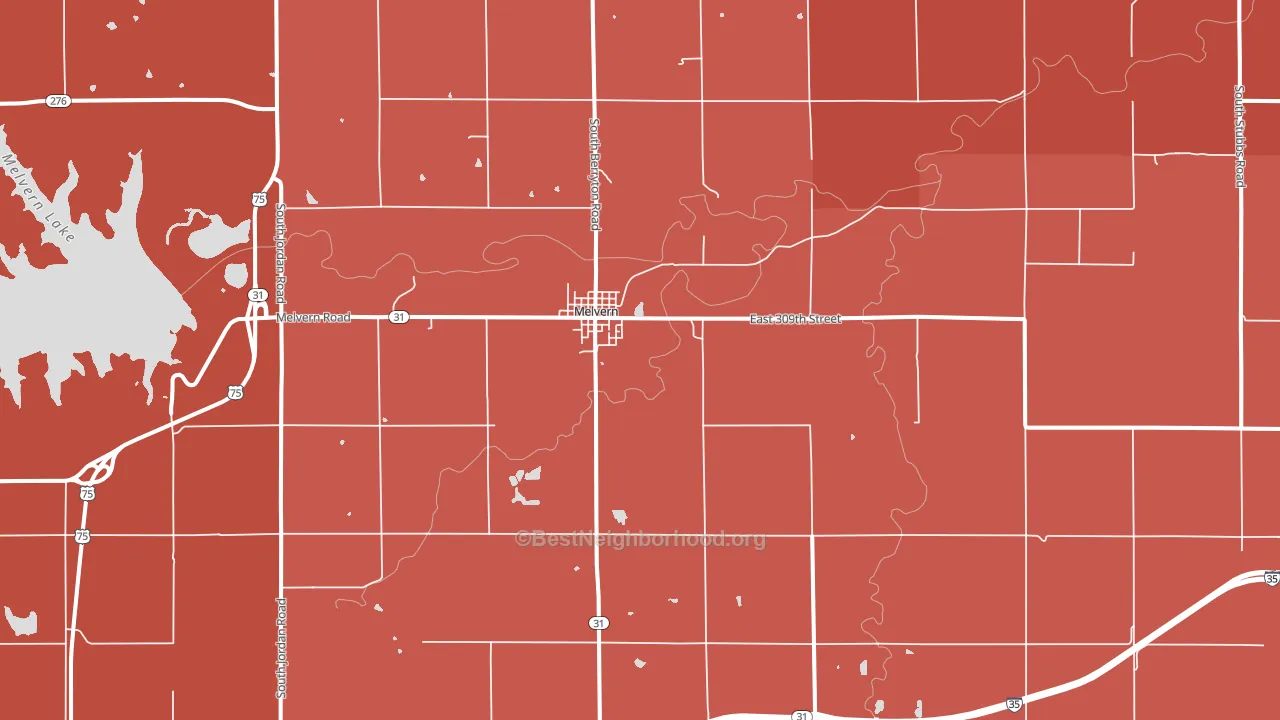 66510, KS block-group political-lean map