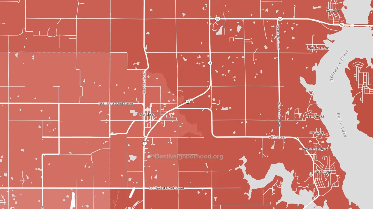 66512, KS block-group political-lean map