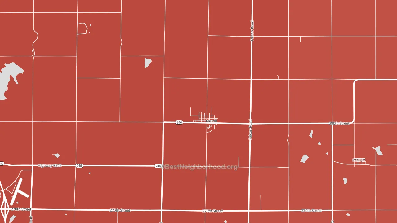 66515, KS block-group political-lean map