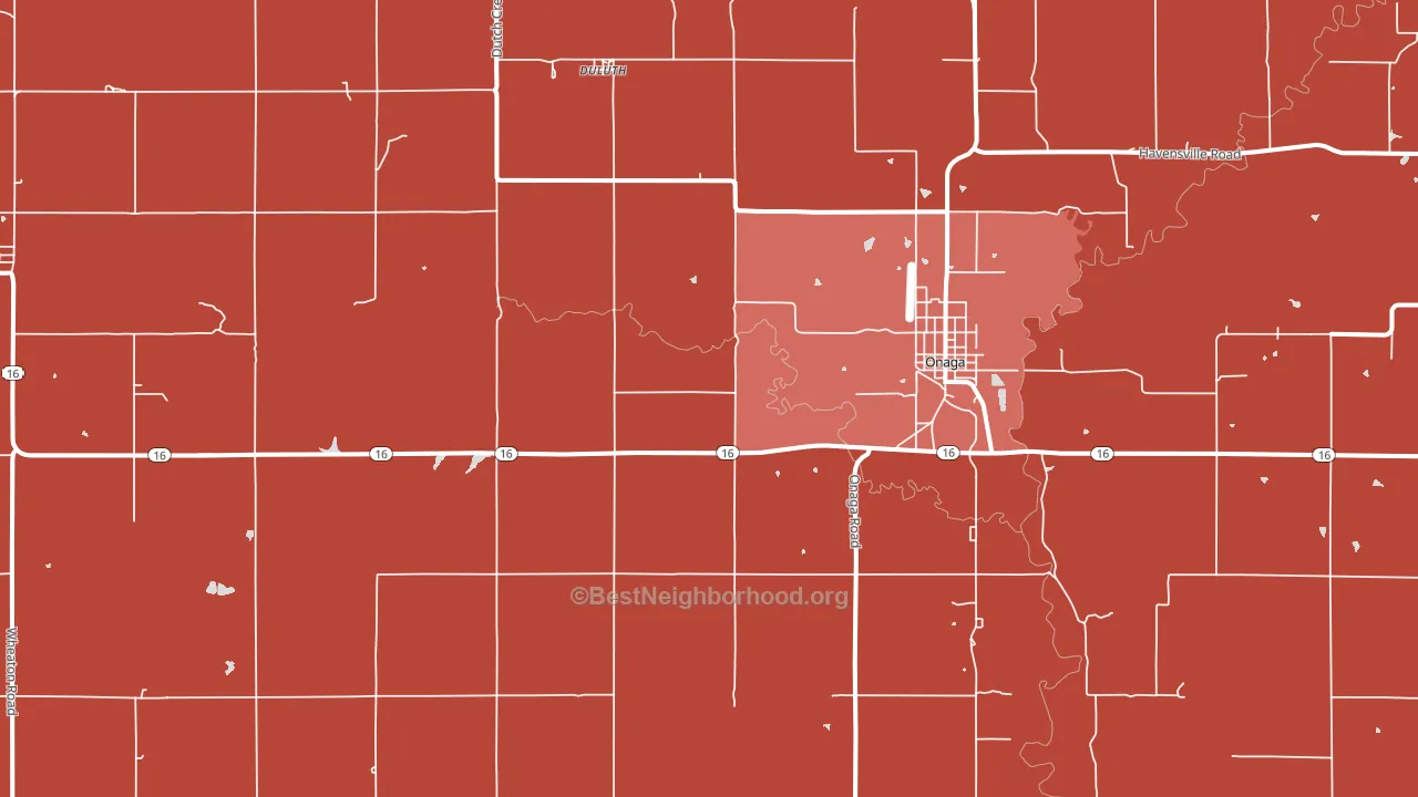 66521, KS block-group political-lean map