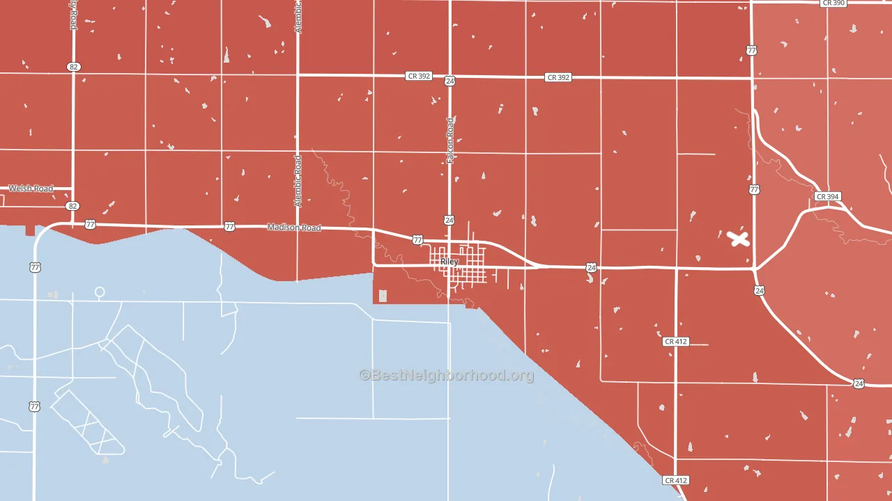 66531, KS block-group political-lean map