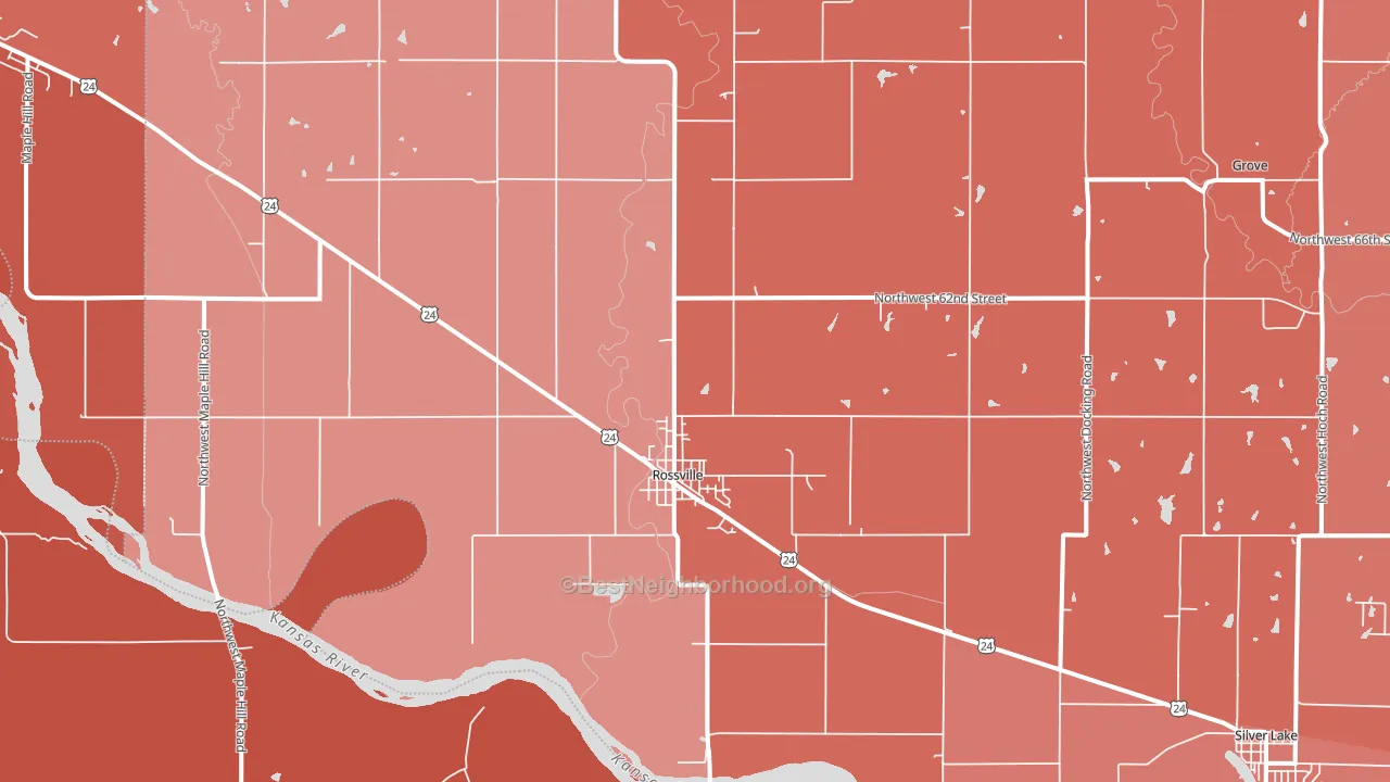 66533, KS block-group political-lean map