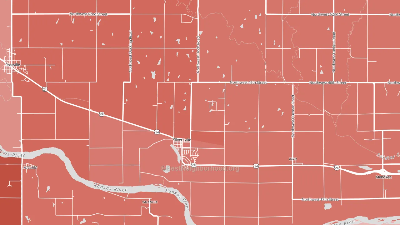 66539, KS block-group political-lean map