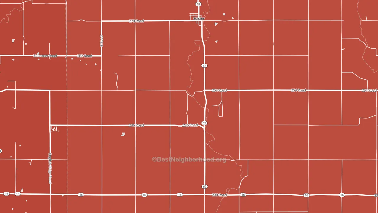 66540, KS block-group political-lean map