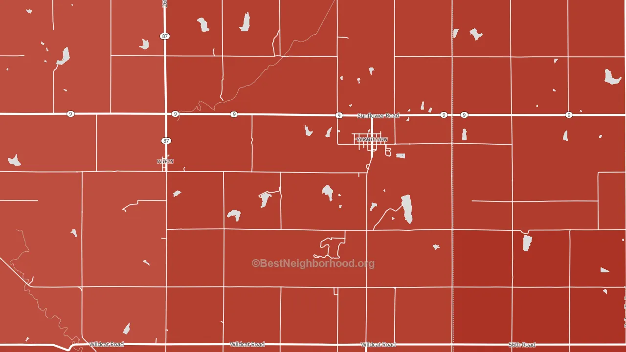 66544, KS block-group political-lean map