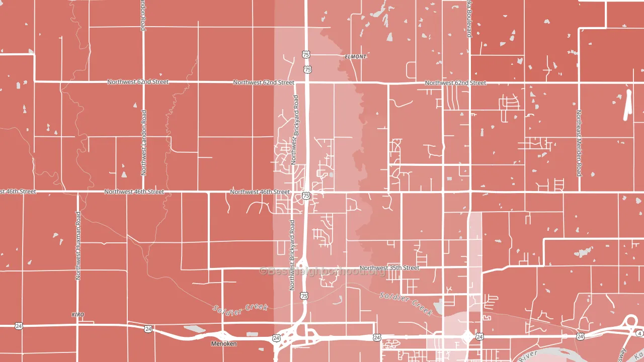 66618, KS block-group political-lean map