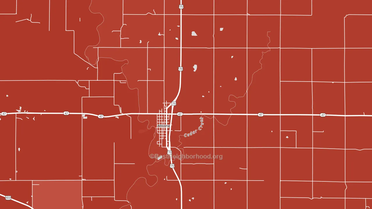 66710, KS block-group political-lean map