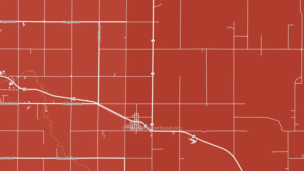 66716, KS block-group political-lean map