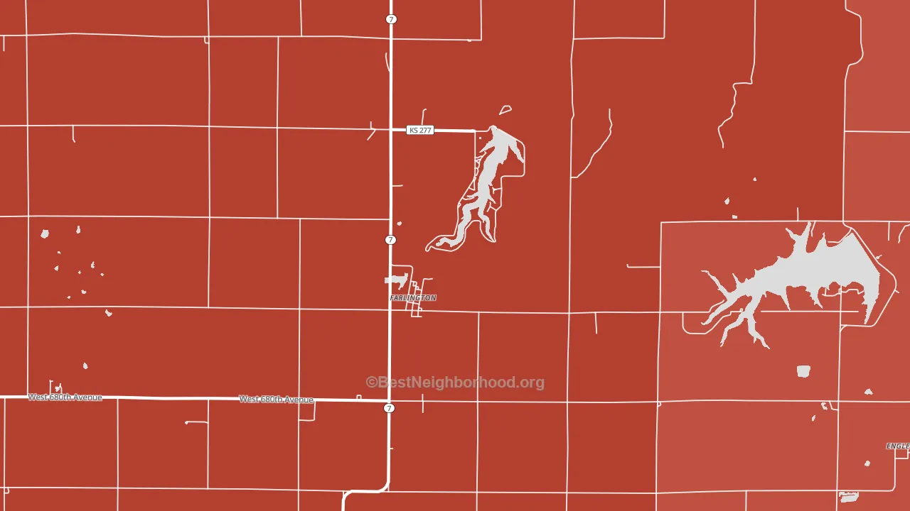 66734, KS block-group political-lean map
