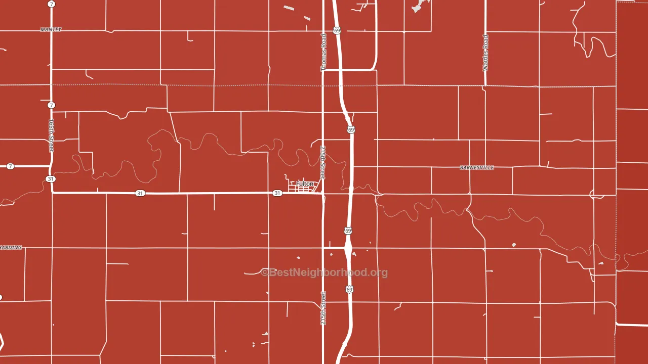 66738, KS block-group political-lean map