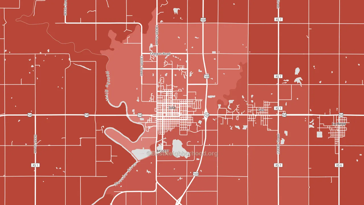 66749, KS block-group political-lean map