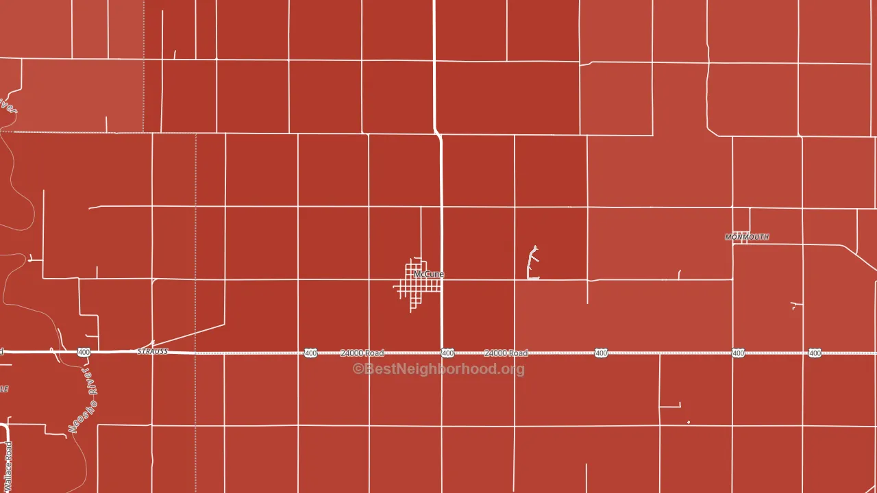 66753, KS block-group political-lean map