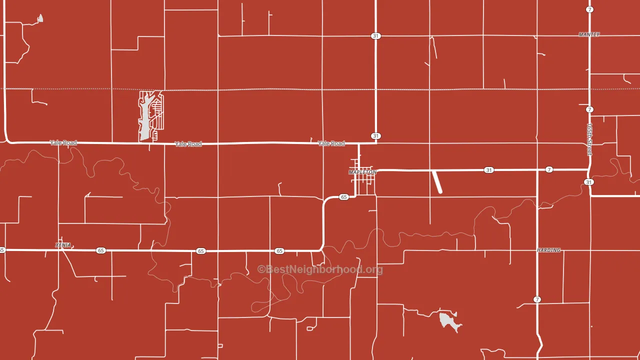 66754, KS block-group political-lean map