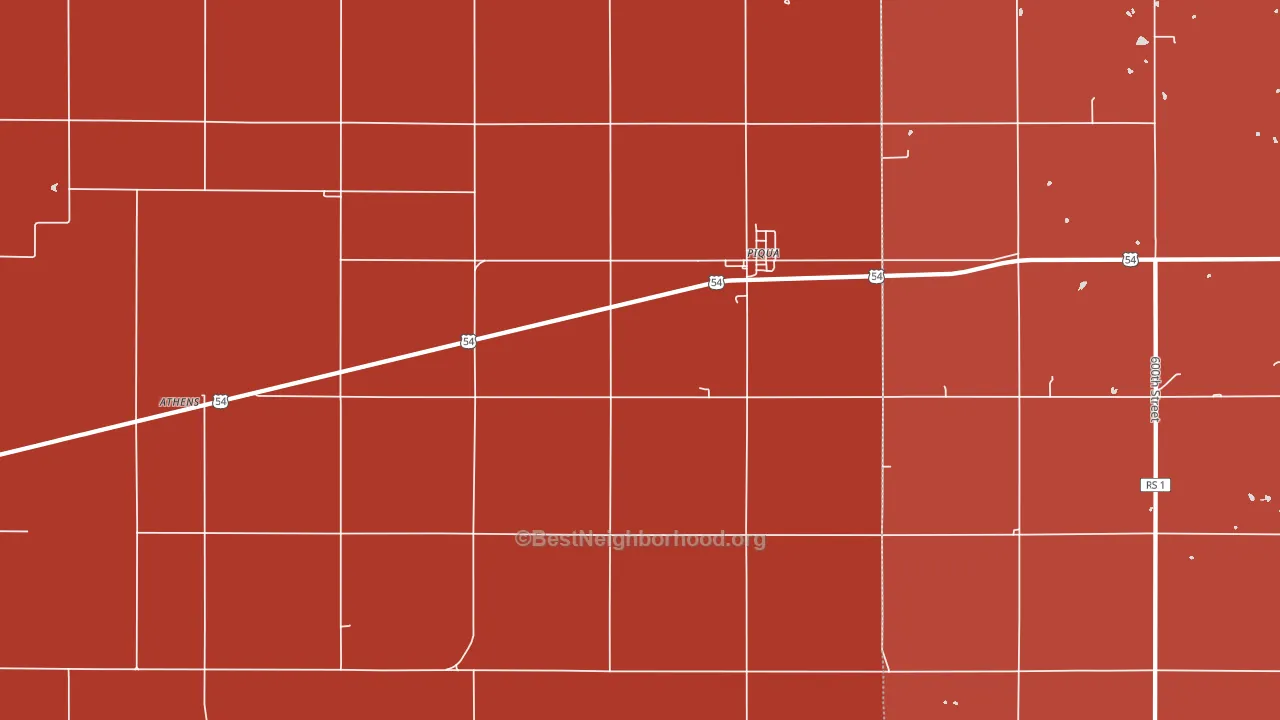 66761, KS block-group political-lean map
