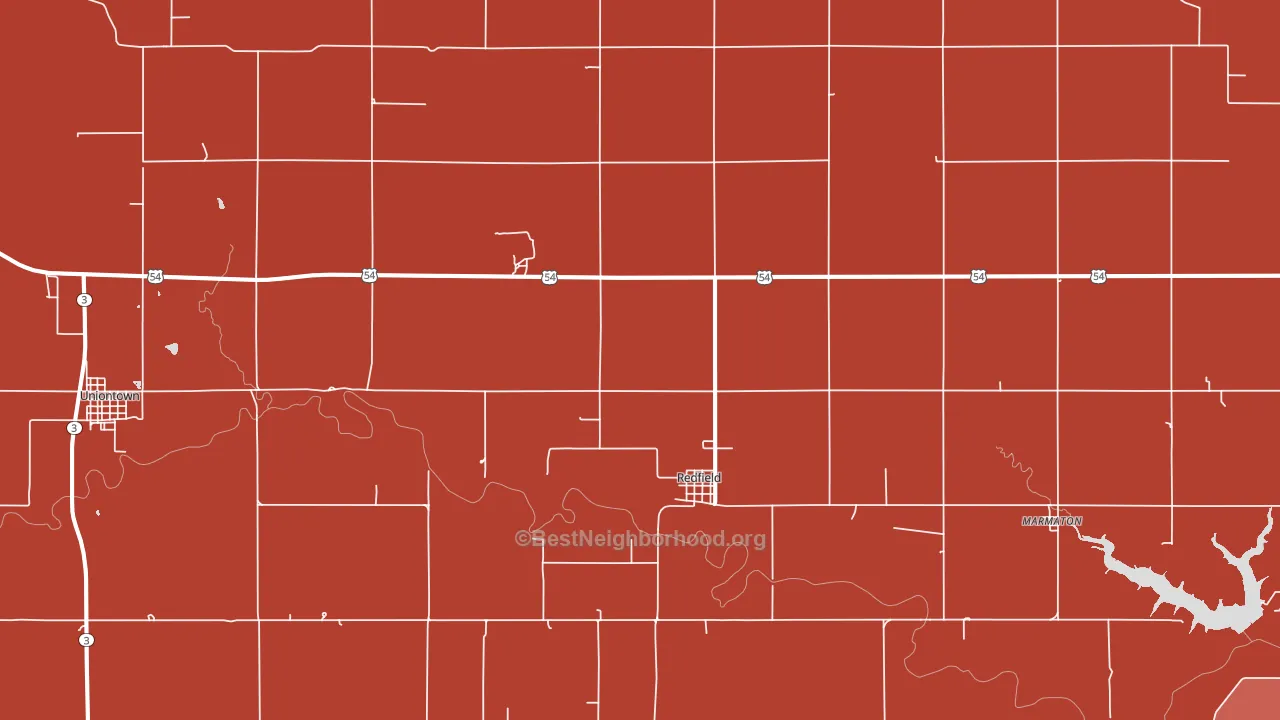 66769, KS block-group political-lean map
