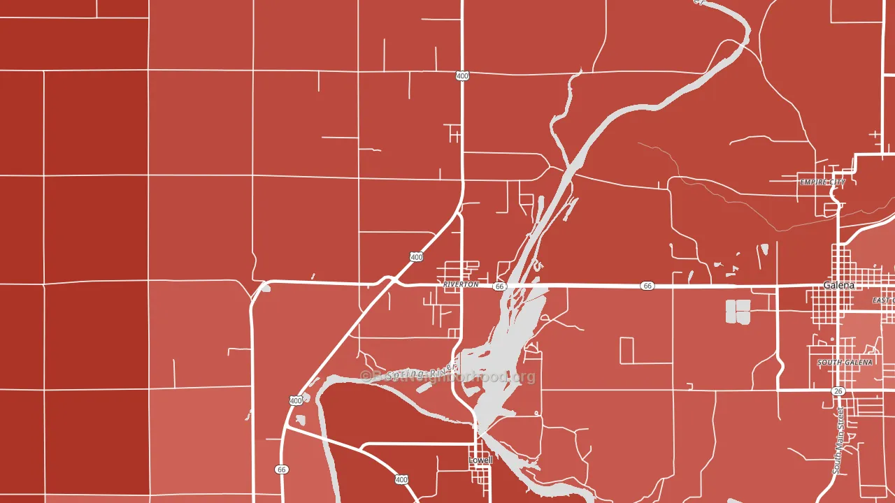 66770, KS block-group political-lean map