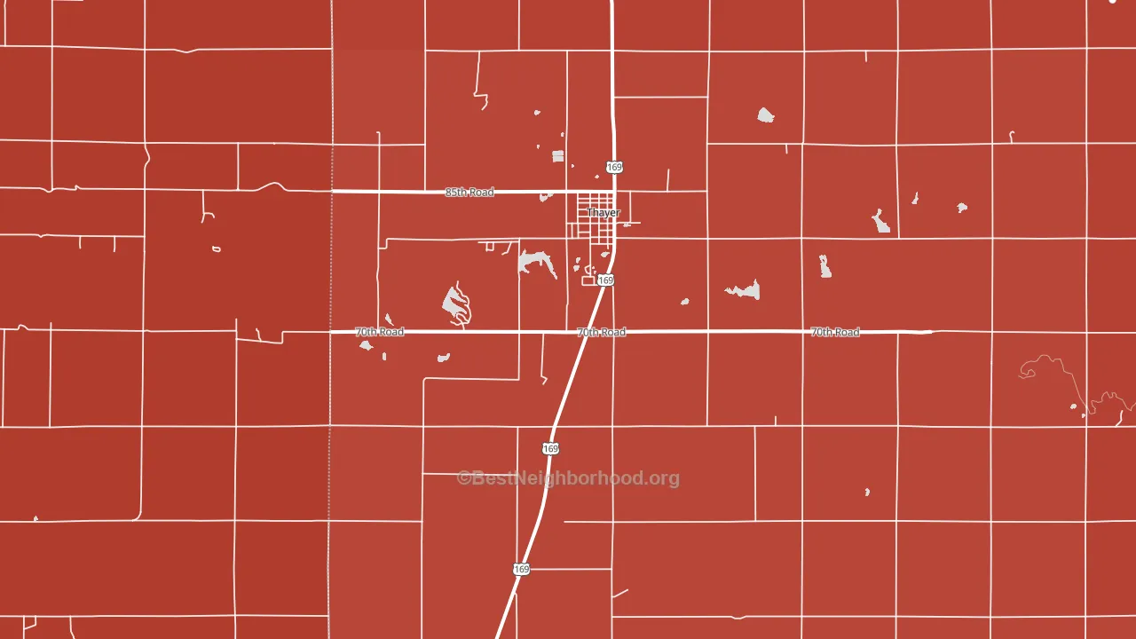 66776, KS block-group political-lean map