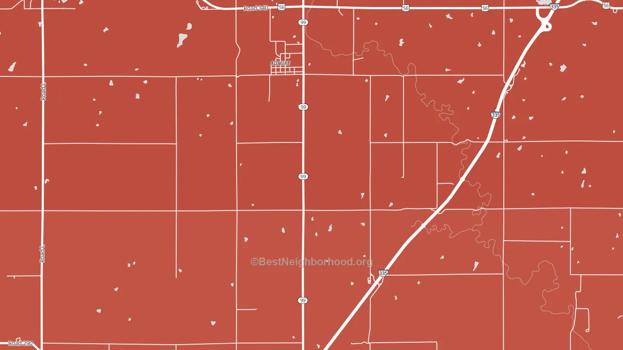 66830, KS block-group political-lean map
