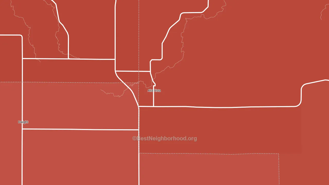 66834, KS block-group political-lean map