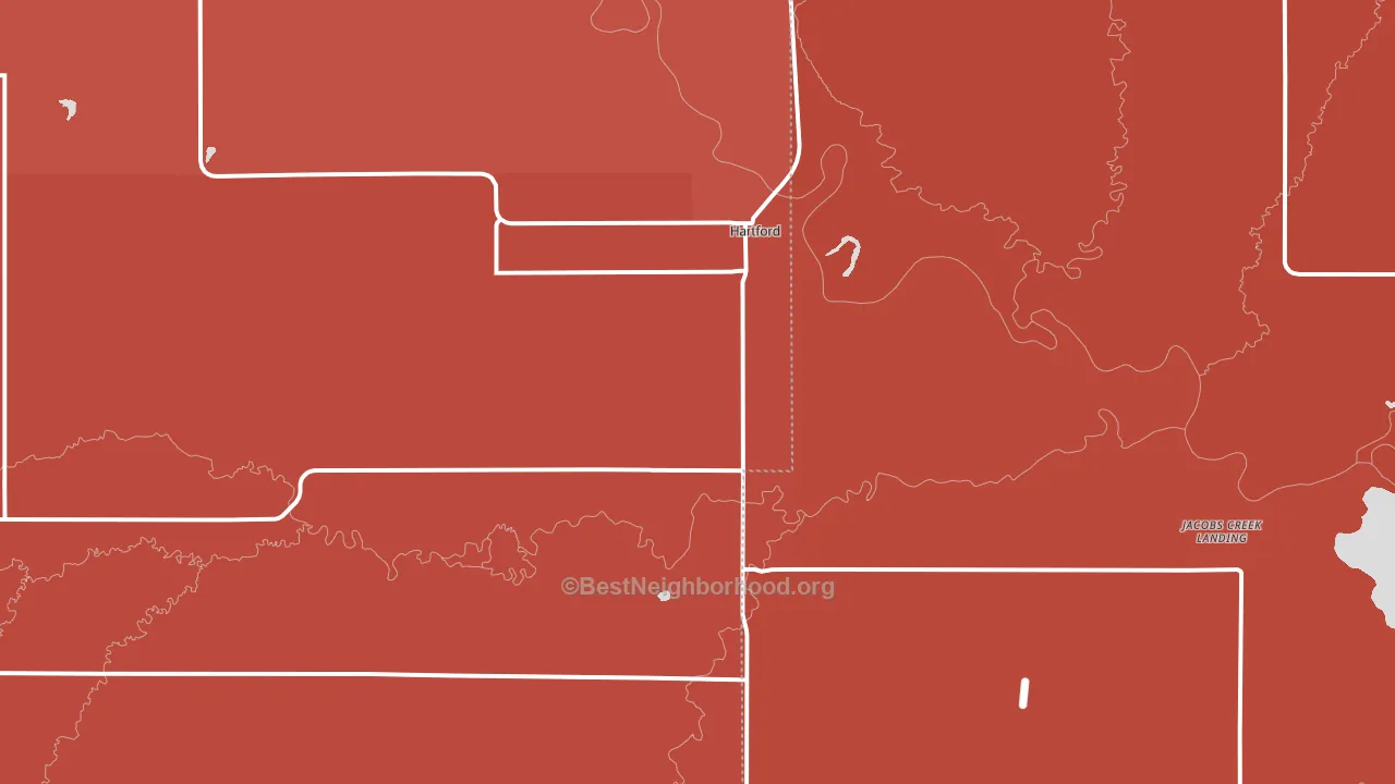 66854, KS block-group political-lean map