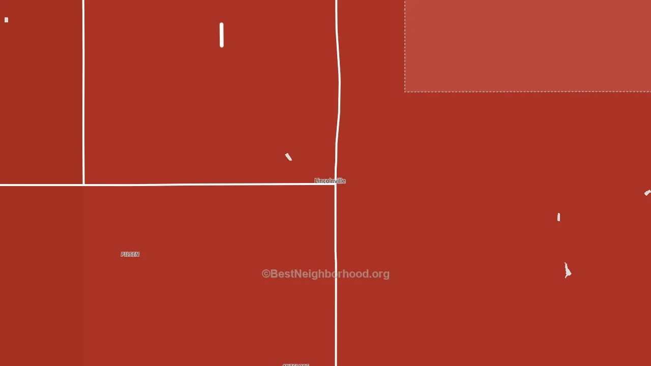 66858, KS block-group political-lean map